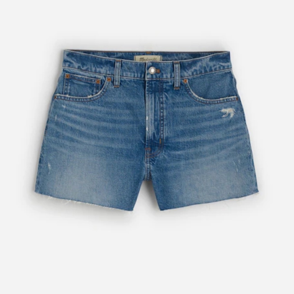 Madewell Curvy High-Rise Denim Shorts